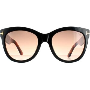 Tom Ford Cat Eye Womens Black Havana Brown Gradient Wallace Ft0870 - One Size Tom Ford Cat Eye Womens Black Havana Brown Gradient Wallace Ft0870 - One Size