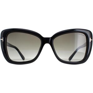 Tom Ford Square Womens Shiny Black Smoke Gradient Maeve Ft1008 - One Size Tom Ford Square Womens Shiny Black Smoke Gradient Maeve Ft1008 - One Size