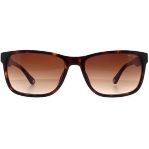 Police Rectangle Mens Shiny Dark Havana Brown Gradient Splb40n Arcade 2 - One Size Police Rectangle Mens Shiny Dark Havana Brown Gradient Splb40n Arcade 2 - One Size