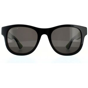 Gucci Rectangle Mens Black Green Grey Sunglasses - One Size Gucci Rectangle Mens Black Green Grey Sunglasses - One Size