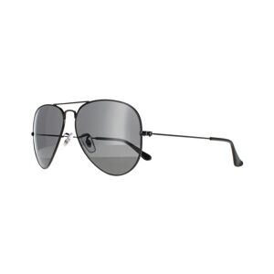 Ray-Ban Aviator Unisex Polished Black/black Polarized 3025 Sunglasses Metal (Archived) - One Size