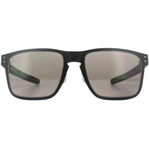 Oakley Rectangle Unisex Matt Black Prizm Grey Sunglasses Metal - One Size Oakley Rectangle Unisex Matt Black Prizm Grey Sunglasses Metal - One Size