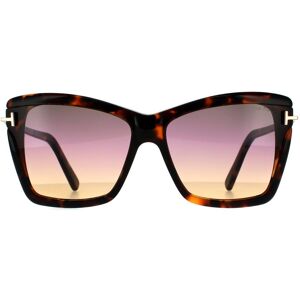 Tom Ford Butterfly Womens Coloured Havana Smoke Gradient - Brown - One Size Tom Ford Butterfly Womens Coloured Havana Smoke Gradient - Brown - One Size