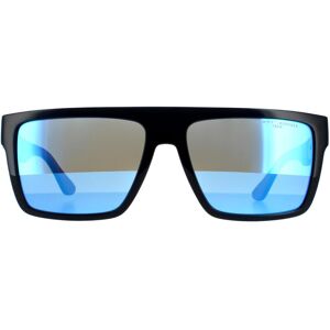 Tommy Hilfiger Rectangle Mens Matte Blue Mirror Sunglasses - One Size Tommy Hilfiger Rectangle Mens Matte Blue Mirror Sunglasses - One Size