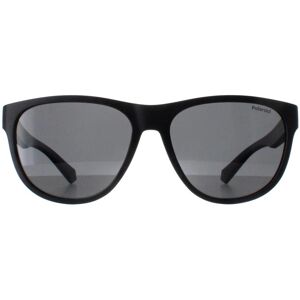 Polaroid Round Unisex Matte Black Grey Polarized Pld 2156/s - One Size Polaroid Round Unisex Matte Black Grey Polarized Pld 2156/s - One Size
