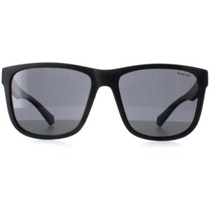 Polaroid Square Mens Matte Black Grey Polarized Pld 2155/s - One Size Polaroid Square Mens Matte Black Grey Polarized Pld 2155/s - One Size