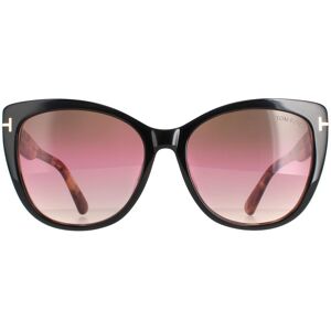 Tom Ford Cat Eye Womens Black And Havana Brown Pink Gradient Ft0937 Nora Sunglasses - One Size Tom Ford Cat Eye Womens Black And Havana Brown Pink Gradient Ft0937 Nora Sunglasses - One Size