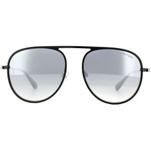 Tom Ford Unisex Sunglasses 0621 Jason 01c Shiny Black Smoke Mirror Metal - One Size Tom Ford Unisex Sunglasses 0621 Jason 01c Shiny Black Smoke Mirror Metal - One Size