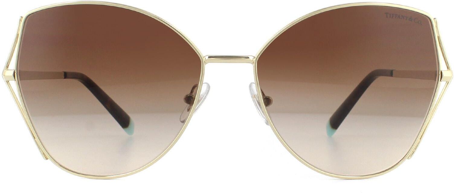 Tiffany & Co Sunglasses Tf3072 60213b Pale Gold Brown Gradient Metal - One Size