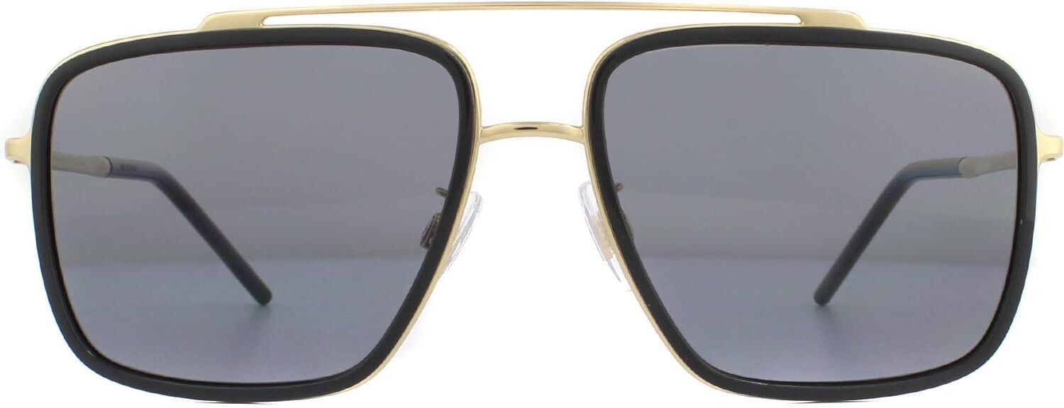 Dolce & Gabbana Mens Sunglasses Dg2220 02/81 Gold And Black Brown Gradient Polarized Metal - One Size