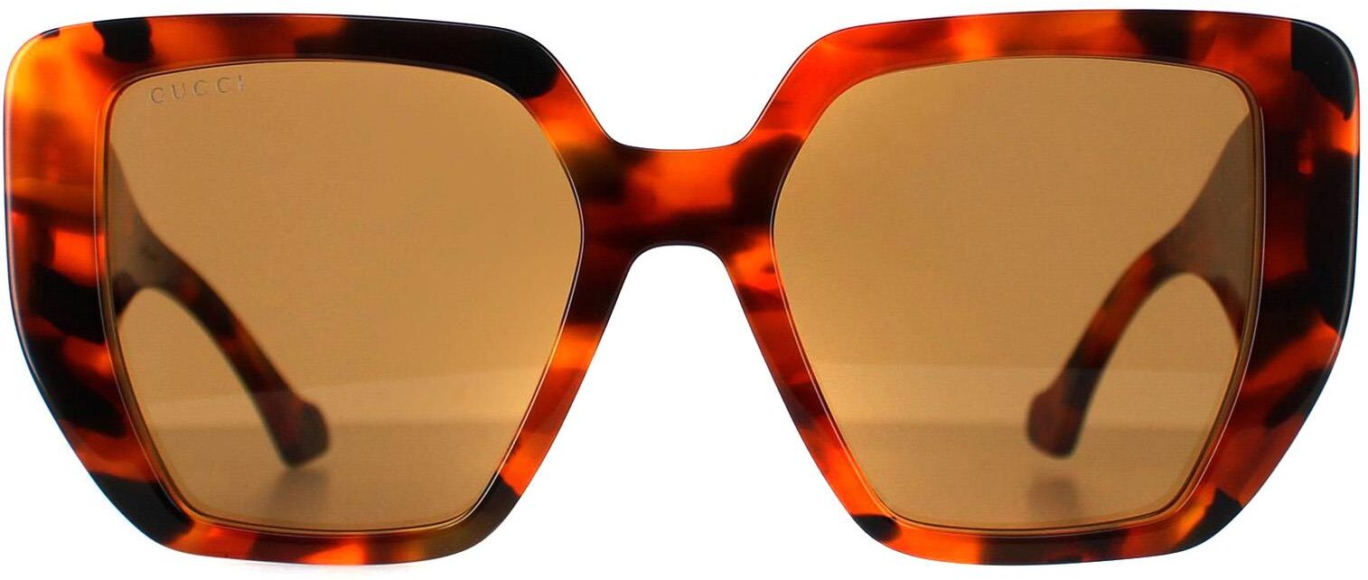 Gucci Square Womens Havana Brown Gg0956s - One Size