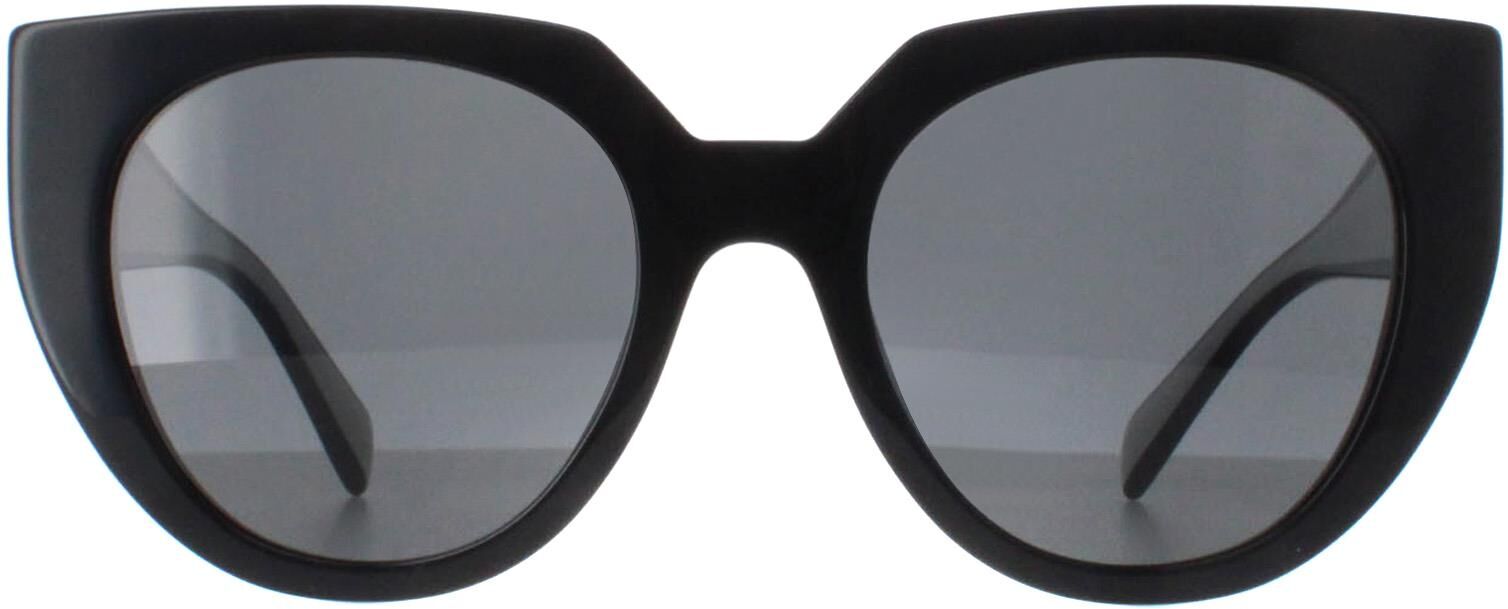 Prada Cat Eye Womens Black And Talc Dark Grey Pr14ws - One Size