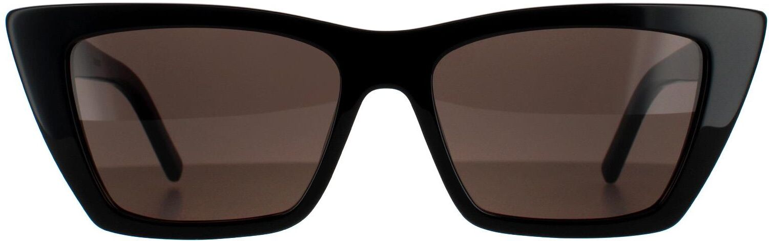 Saint Laurent Cat Eye Womens Black Grey Sunglasses - One Size