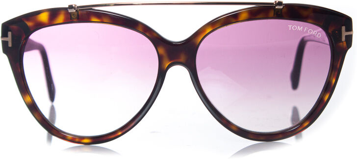 Tom Ford Pre-Owned Womens Livia Sunglasses With Tortoise Print - Brown - One Size