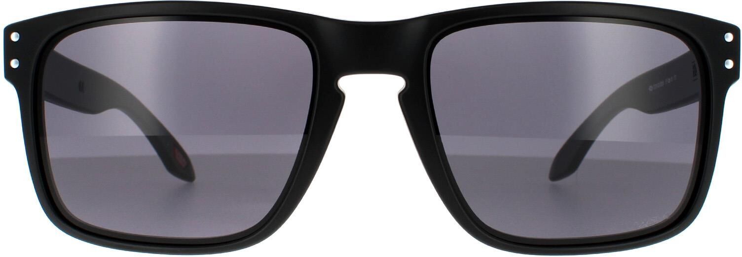 Oakley Rectangle Mens Matte Black Prizm Grey Sunglasses - One Size