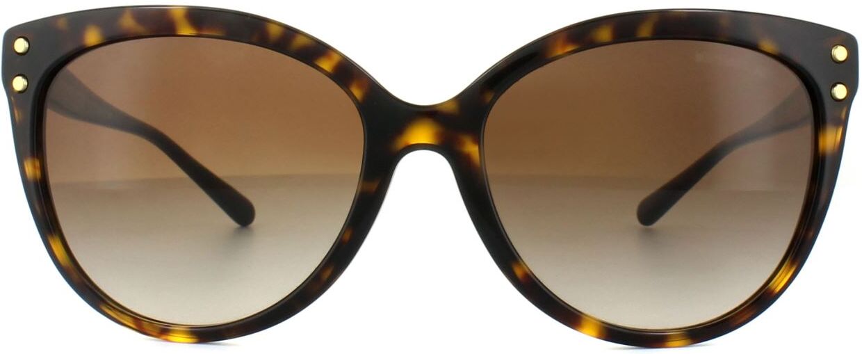 Michael Kors Womens Ladies Classic Cat Eye Dark Havana Gradient Sunglasses - Brown, Size: 55x16x140mm - Size 55x16x140mm