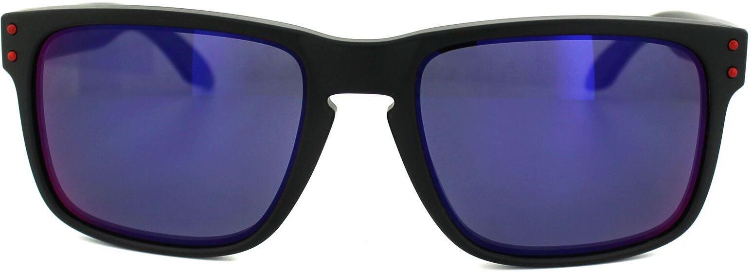Oakley Mens Sunglasses Holbrook Oo9102-36 Matt Black Positive Red Iridium - One Size