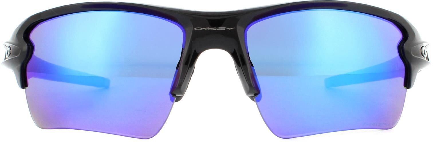 Oakley Mens Sunglasses Flak 2.0 Xl Oo9188-F7 Polished Black Prizm Sapphire Iridium Polarized - One Size