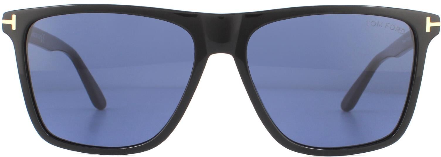 Tom Ford Mens Sunglasses Fletcher Ft0832 01v Shiny Black Blue - One Size