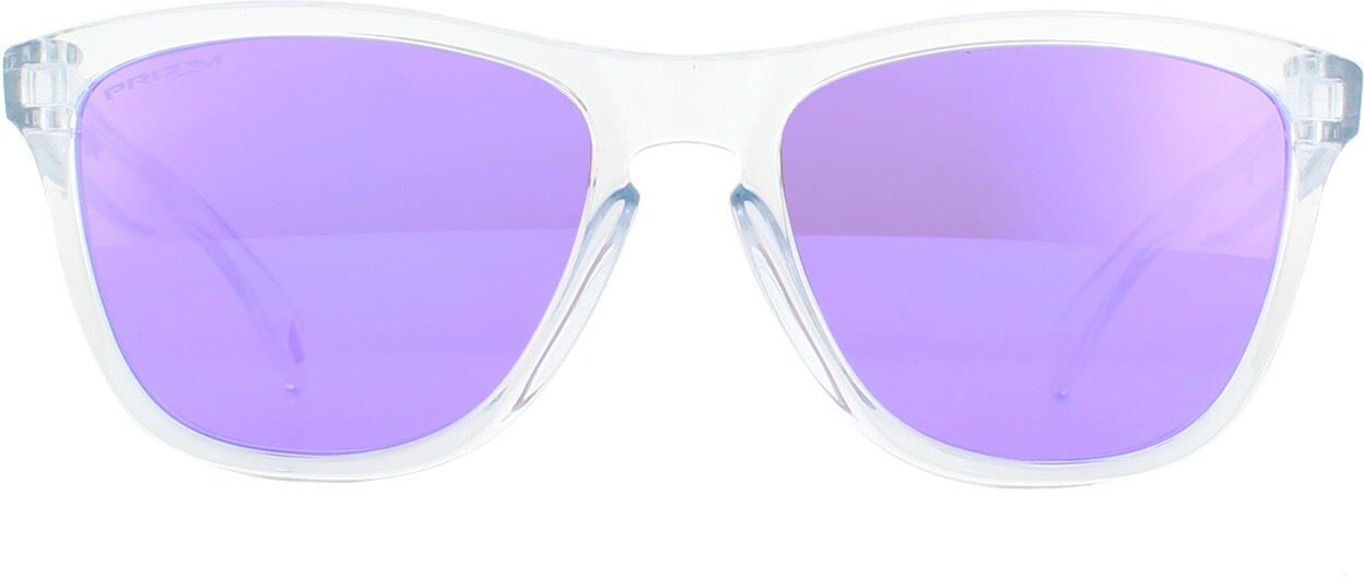 Oakley Square Unisex Polished Clear Prizm Violet Sunglasses - Transparent - One Size