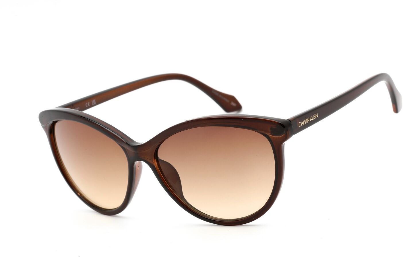 Calvin Klein Womens Sunglasses 58/14/140 Mm Plastic - Brown - One Size