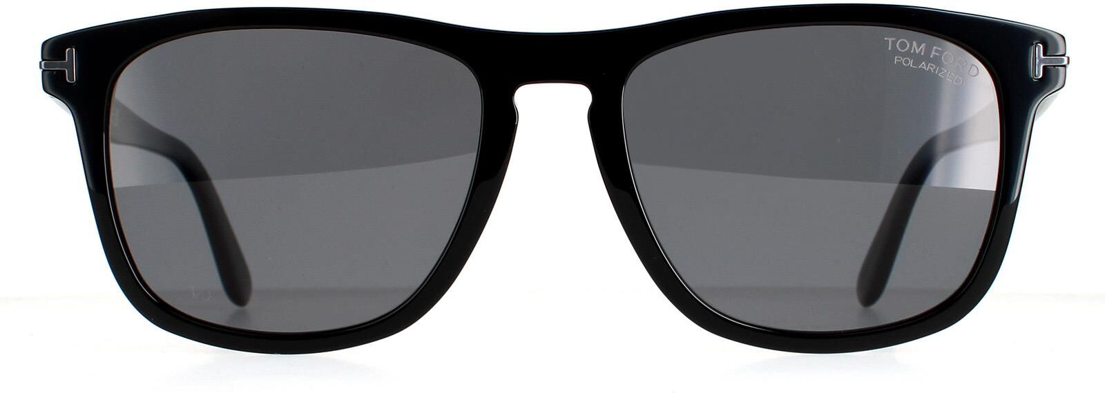 Tom Ford Rectangle Mens Black Grey Polarized Ft0930-N Gerard Sunglasses - One Size