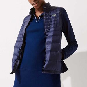 Lacoste Sport Womens Down Technical Golf Jacket In Blue - Size 8 Uk