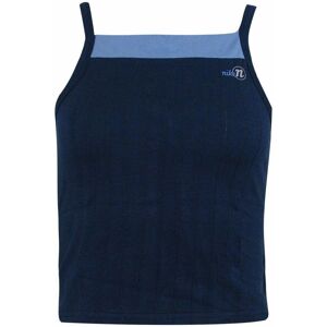 Nike Square Neck Sleeveless Navy Blue Womens Cropped Top 261086 451 Cotton - Size Uk 12-14 (Womens) Nike Square Neck Sleeveless Navy Blue Womens Cropped Top 261086 451 Cotton - Size Uk 12-14 (Womens)