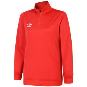 Umbro Vermillion Women's/ Ladies Club Essential Half Zip Sweatshirt Umbro Vermillion Women's/ Ladies Club Essential Half Zip Sweatshirt