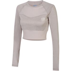 Umbro Womens/ladies Pro Training Long-Sleeved Crop Top (Silver Grey Marl) - Size 10 Uk Umbro Womens/ladies Pro Training Long-Sleeved Crop Top (Silver Grey Marl) - Size 10 Uk