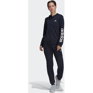 Adidas Sportswear Womens Essentials Logo French Terry Track Suit - Blue Recycled Material - Size X-Small Adidas Sportswear Womens Essentials Logo French Terry Track Suit - Blue Recycled Material - Size X-Small