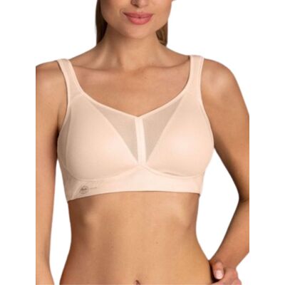 Anita 40A Beige Sports Bra - Supportive, Breathable Anita 40A Beige Sports Bra - Supportive, Breathable