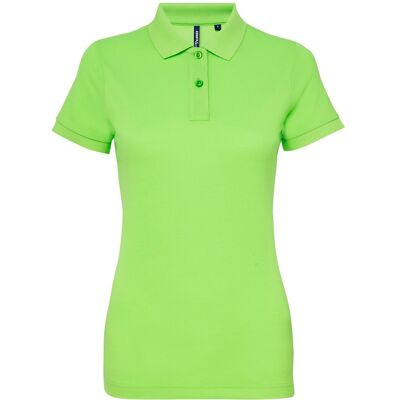 Asquith & Fox Neon Green 2XL Polo Shirt - Performance Blend Asquith & Fox Neon Green 2XL Polo Shirt - Performance Blend