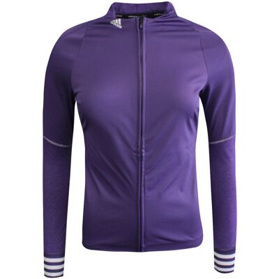 Adidas Performance Purple Cycling Jacket - Supportive Fit - DWR Finish Adidas Performance Purple Cycling Jacket - Supportive Fit - DWR Finish