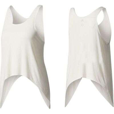 Adidas Womens Knot Tank Top - Running Gym Vest - Cream Adidas Womens Knot Tank Top - Running Gym Vest - Cream