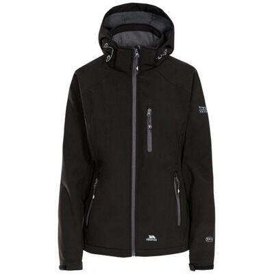 Trespass Womens Bela II Waterproof Softshell Jacket - Black - XXL Trespass Womens Bela II Waterproof Softshell Jacket - Black - XXL