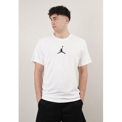 Nike Jumpman White T-shirt - Crew Neck - Lightweight Fit Nike Jumpman White T-shirt - Crew Neck - Lightweight Fit