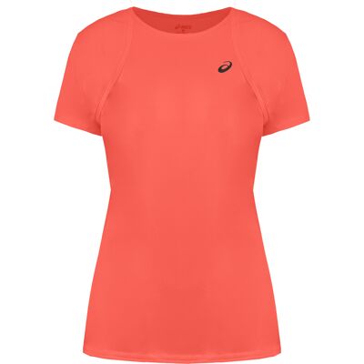 Asics Orange Cotton Womens T-Shirt - T-Shirt Asics Orange Cotton Womens T-Shirt - T-Shirt
