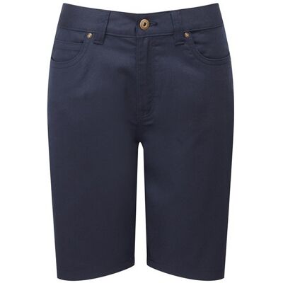 Premier Womens Navy Chino Shorts - Casual Pants Premier Womens Navy Chino Shorts - Casual Pants