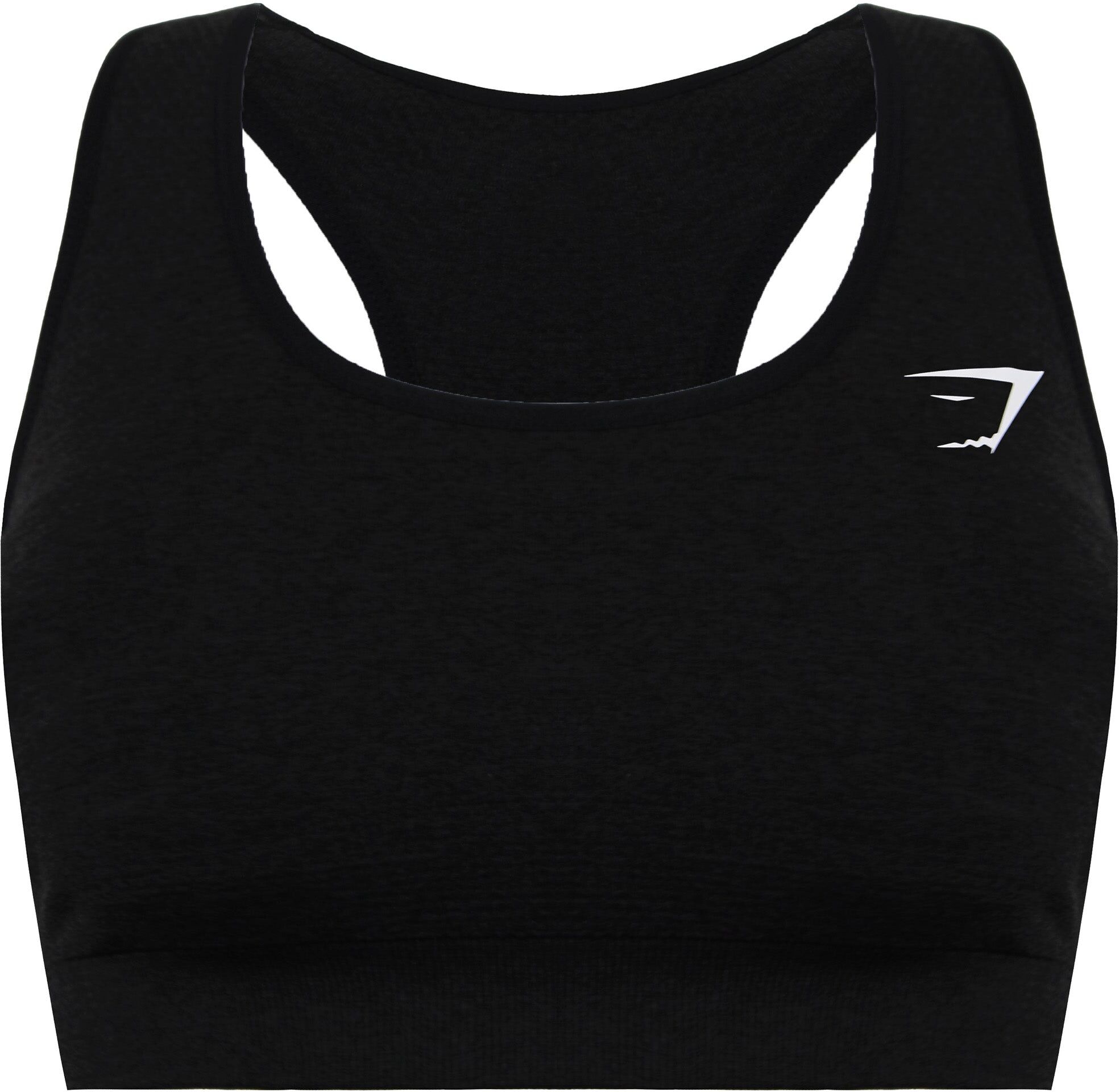 Gymshark Vital Seamless Womens Dark Charcoal Sports Bra - Dark Grey Nylon - Size X-Small
