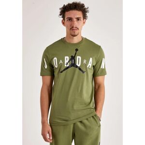 Nike Mens Air Jordan Stretch T Shirt In Olive Jersey - Size Medium