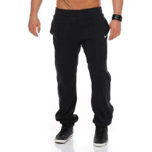 Nike Mens Club Swoosh Cuff Joggers In Black Fleece - Size Medium