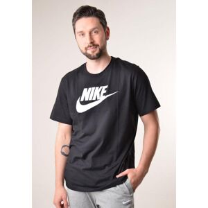 Nike Swoosh Futura Mens T Shirt In Black Jersey - Size X-Large