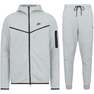 Nike Mens Sportswear Tech Fleece Full Zip Tracksuit Grey Cotton - Size Medium