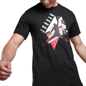 Nike Fd7301 Air Jordan Graphic Mens Crew Neck T Shirts Athletic Cotton Retro Tee - Black - Size Small
