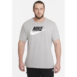 Nike Swoosh Futura Mens T Shirt In Grey Jersey - Size Small