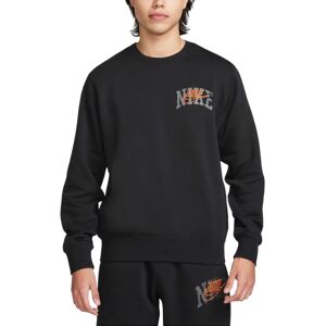 Nike Mens Sweatshirt Pullover Jumper Sportswear Gym Top Long Sleeve - Black Cotton - Size Medium