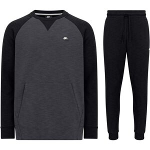 Nike Mens Sportswear Optic Crew Neck Tracksuit In Black Cotton - Size X-Large Nike Mens Sportswear Optic Crew Neck Tracksuit In Black Cotton - Size X-Large