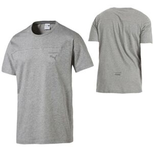 Puma Pace Primary Tee Mens Top T-Shirt Short Sleeved Grey 575046 03 A79b - Size Small Puma Pace Primary Tee Mens Top T-Shirt Short Sleeved Grey 575046 03 A79b - Size Small