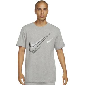 Nike Mens Court Swoosh Logo T Shirt In Grey Jersey - Size Medium Nike Mens Court Swoosh Logo T Shirt In Grey Jersey - Size Medium